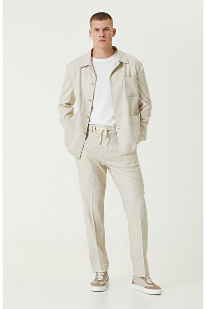 Network Bej Desenli Pantolon