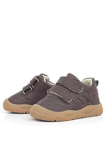 Rakerplus Schaggy Brown Genuine Leather Baby Sneakers