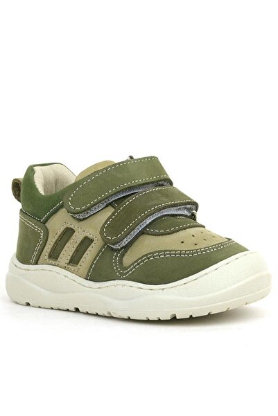 Rakerplus Schaggy Genuine Leather Khaki Green Baby Sneakers