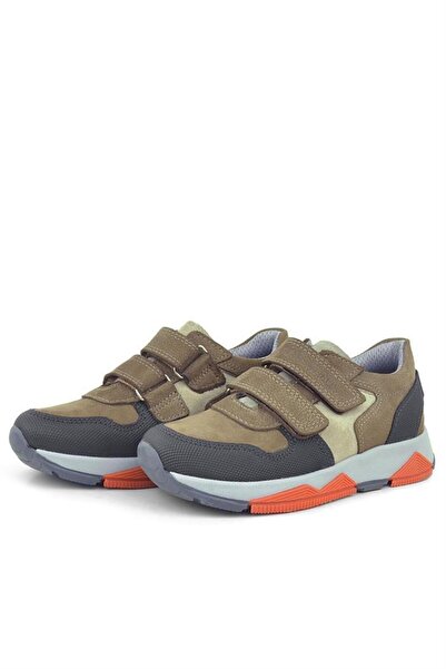 Rakerplus Детски спортни обувки от естествена кожа в кафяво