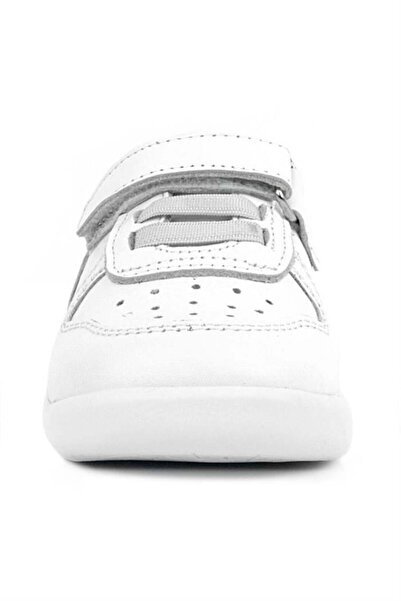 Rakerplus Genuine Leather White Anatomical Baby Sports Shoes