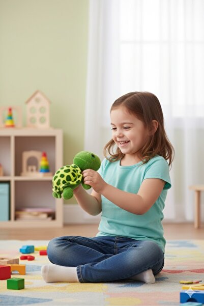 Pufline Sevimli Kaplumba Tembel Kaplumbağa Oyun Arkadaşı 25 cm