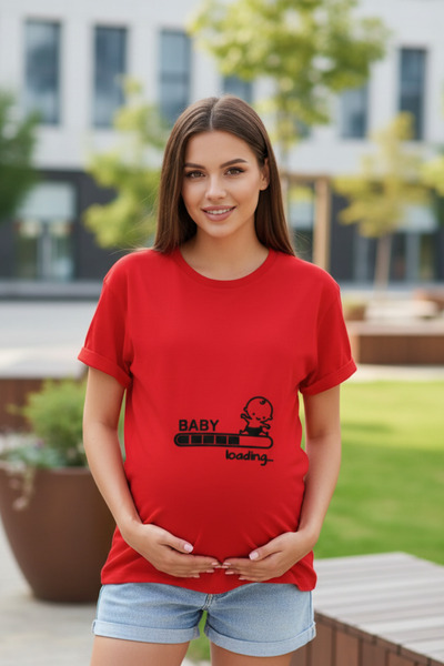 UNCİA OUTDOORS Femeie Bebeluș Încărcare... Tricou de bază oversize imprimat