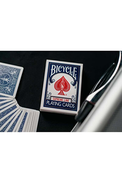 DERYA دراجة هوائية - بطاقة لعبة سوبريم لاين ستاندرد باللون الأحمر/الأزرق