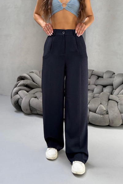 BİKELİFE Női, magas derekú, széles szárú, bő szárú, kényelmes szabású palazzo nadrág