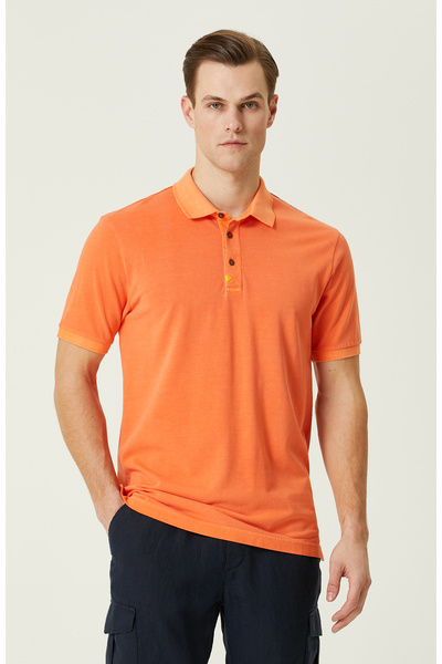 Network Turuncu Polo Yaka T-Shirt