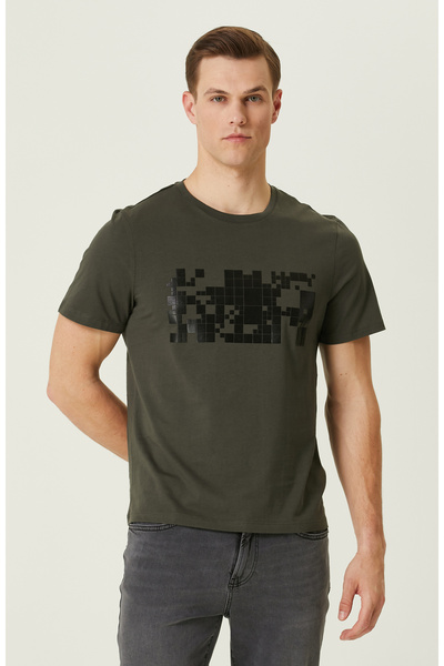 Network Haki Baskılı T-Shirt