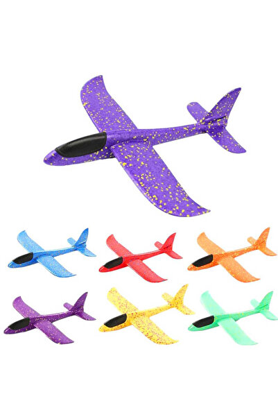 KanatGo Çocuk Köpük Uçak Oyuncak – Elle Atılan Dayanıklı ve Eğlenceli El Planörü ✈️(1 ADET)