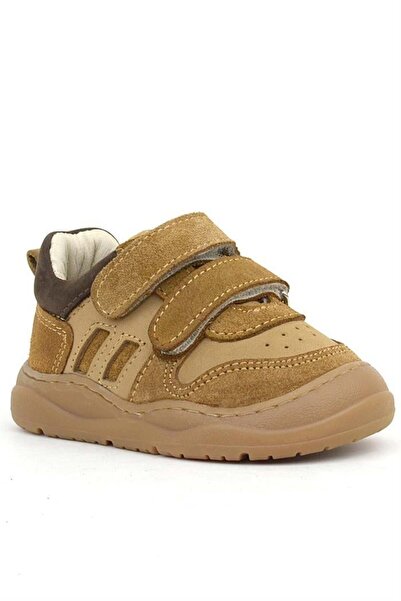 Rakerplus Schaggy Baby Sneakers - Genuine Leather, Tan Brown