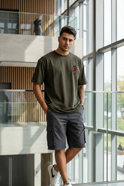 UNCİA OUTDOORS Μπλουζάκι με στάμπα κινεζικής γραφής malkoçbey