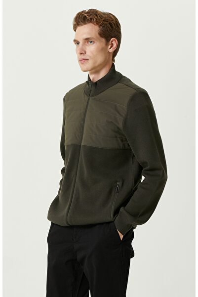 Network Haki Dik Yaka Triko Mont