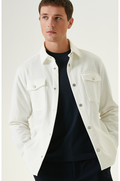 Network Ekru Dış Gömlek