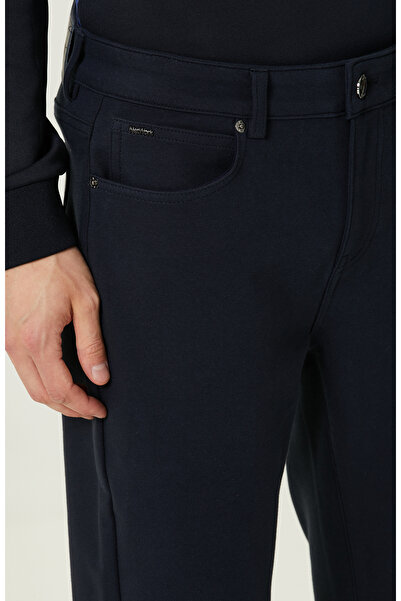 Network Lacivert Yan Cepli Casual Pantolon