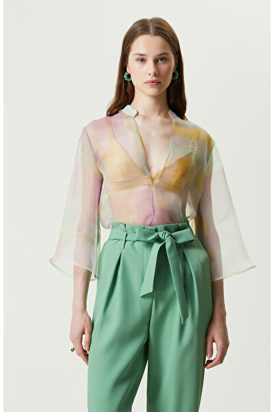 Network Mint Truvakar Kol Dik Yaka Bluz