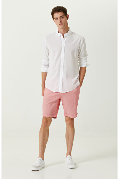 Network Kırmızı Çizgili Şort