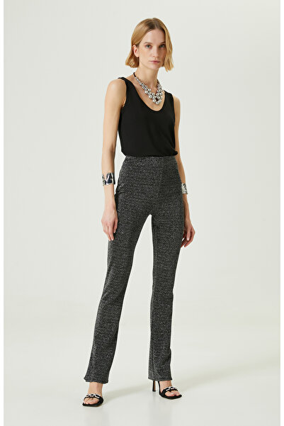 Network Gümüş Rengi Pantolon