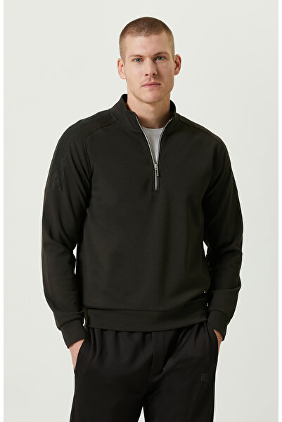 Network N-Tech Dik Yaka Haki Sweatshirt