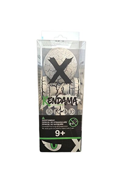 Bibilel Kids Kendama X Original Professional Cracked Wooden 18 cm White/Black