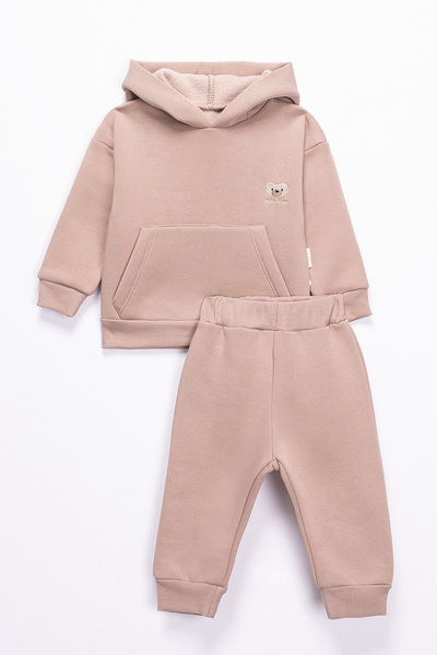 Lamonde Hooded Fleece-Lined Unisex Tracksuit Set 9-12-18-24 Months