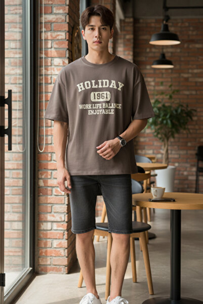 UNCİA OUTDOORS TRICOU BASIC UNISEX OVERSIZE CU IMPRIMEU DE SĂRBĂTORI MALKOÇBEY