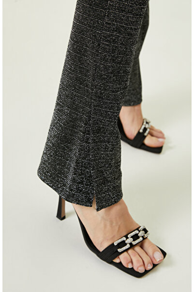 Network Gümüş Rengi Pantolon