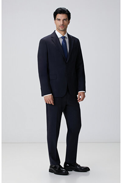 Network Lacivert Yün Karışımlı Takım Elbise