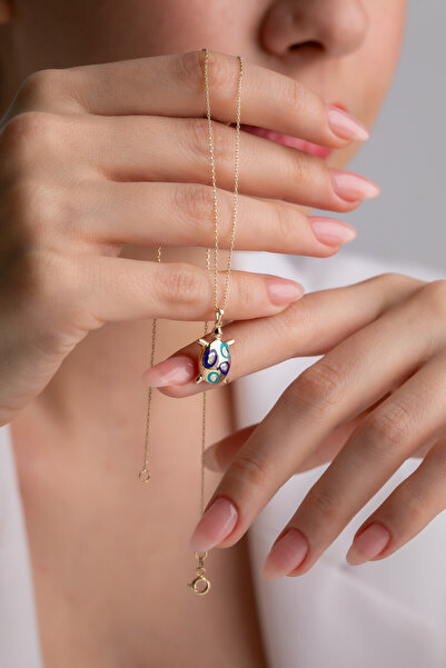 Kolyecik Altın Kaplumbağa Kolye