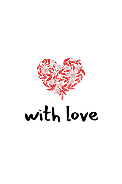 Bimotif With Love, Yazılı Sticker Seti, 35 Adet