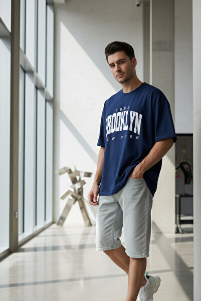 UNCİA OUTDOORS Μπλουζάκι με στάμπα malkoçbey brooklyn, oversized, unisex, βασ...