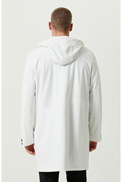 Network N-Tech Ekru Kapüşon Yaka Kaban