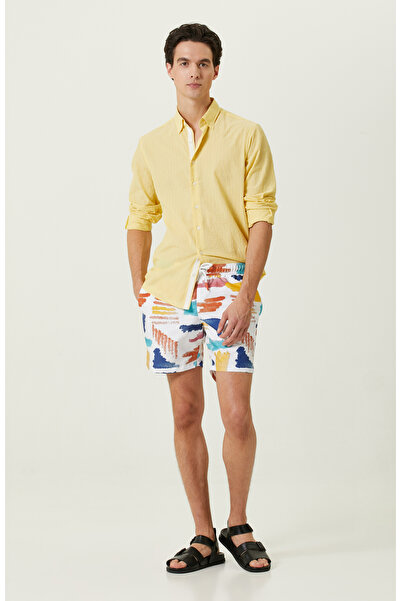 Network Sarı Çizgili Gömlek