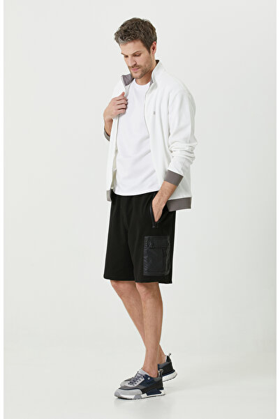 Network Siyah Düz Paça Şort