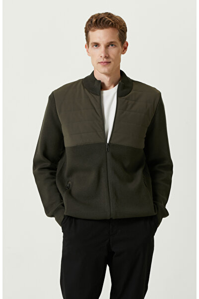 Network Haki Dik Yaka Triko Mont