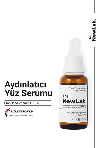 The NewLab Aydınlatıcı Cilt Tonu Eşitleyici C Vitamini Serum( %10 Ascorbic Acid, Niacinamide, Panthenol) Nl02