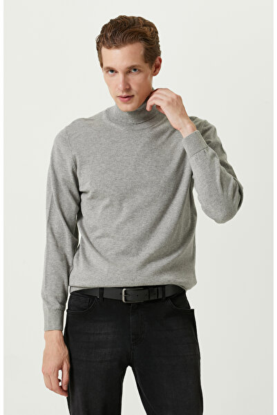 Network Γκρι Μελανζέ Πουλόβερ με ζιβάγκο