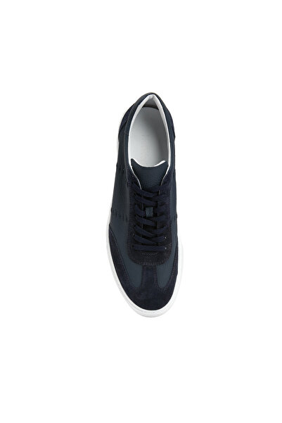 Network Lacivert Erkek Deri Sneaker