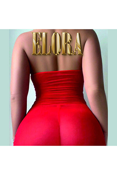 Elora Red Mini Dress – Low-Cut Heart Detailed Evening Dress