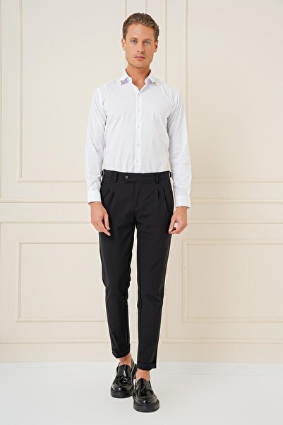 Efor G 1577 Slim Fit Beyaz Klasik Gömlek