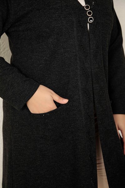 Generic Brand MOTHER CARDIGAN ECRİN KUMAŞ CHIC WINTER CARDIGAN MOTHER CARDIGAN