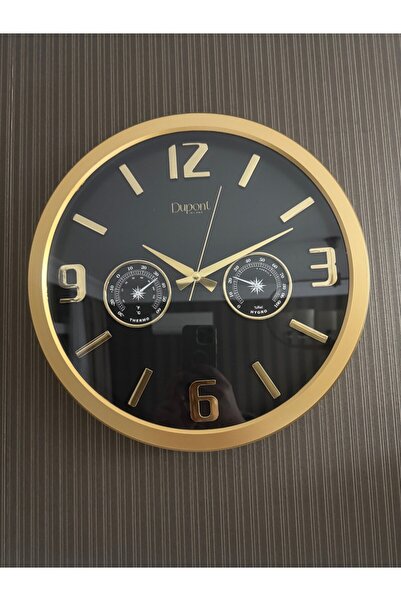 Dupont milano DUPONT-705-A Analog Termometreli Ve Nem Göstergeli Duvar Saati
