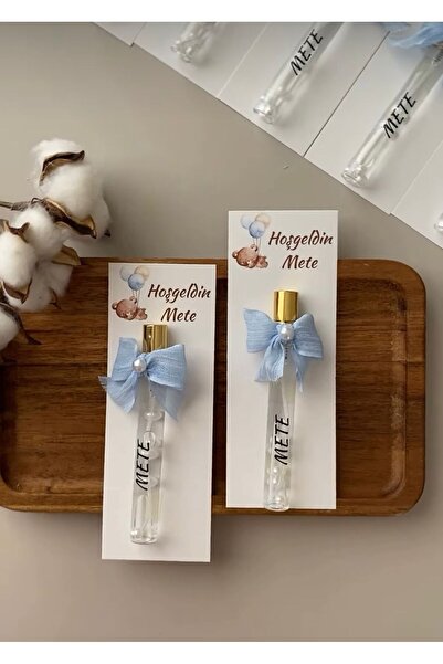 Zekol “Yeni Doğan Erkek Bebek Hediyelik Kolonya – İsme Özel Tasarım” 10 Adet