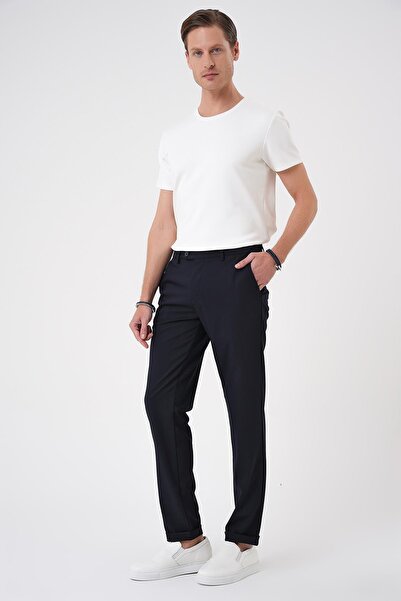 Efor Comfort Fit Beli Lastikli Lacivert Jogger Pantolon P 1184