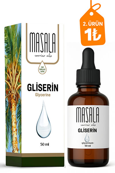 Masala Bitkisel Gliserin 50 ml – %100 Saf Ve Doğal – Cilt Ve Kozmetik Uyumlu