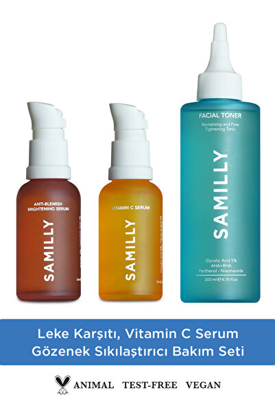 SAMILLY Leke Karşıtı & Aydınlatıcı +Arbutin - Vitamin C Serum - Gözenek Sıkıl...