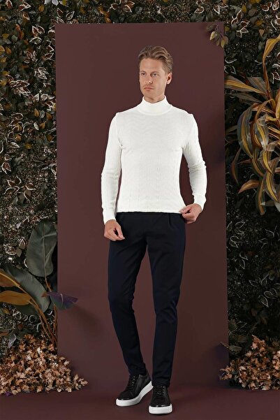 Efor P 1131 Slim Fit Lacivert Spor Pantolon