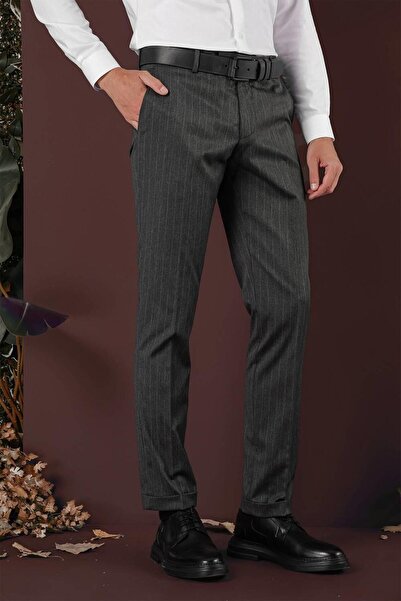 Efor P 1134 Slim Fit Füme Spor Pantolon