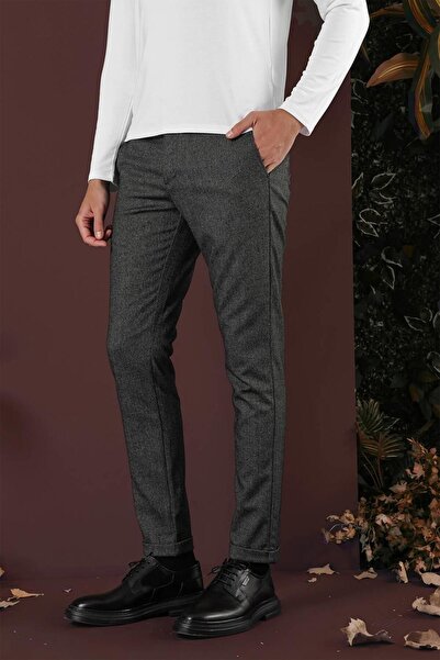 Efor P 1138 Slim Fit Siyah Klasik Pantolon
