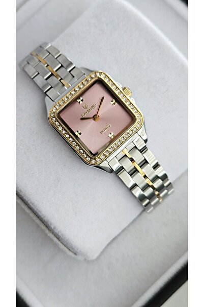 Raymond RYM-213060 KARE KADIN KOL SAATİ IPG-PINK