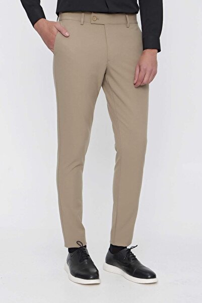 Efor P 1102 Slim Fit Bej Spor Pantolon