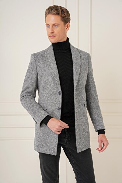 Efor KA 084 Slim Fit Gri Spor Kaban